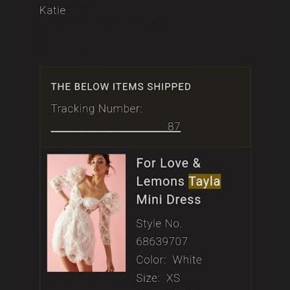 ❤️ SALE ❤️ Free People x For Love and Lemons NWT Tayla Mini Dress - Picture 9 of 9